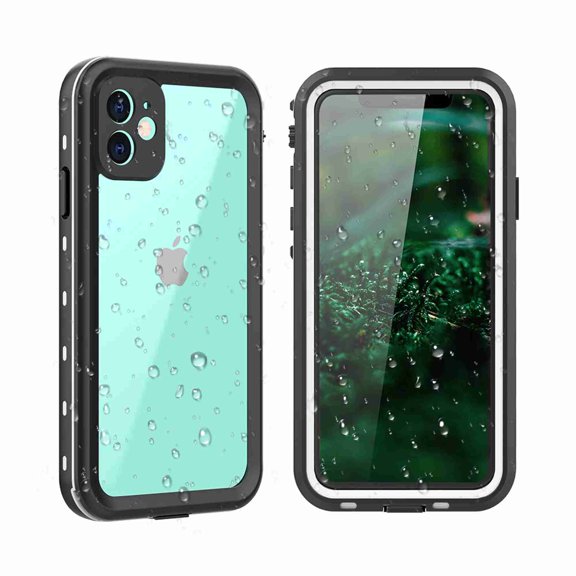 Dteck Full Body 360 Protective Shockproof Dirtproof Sandproof IP68 With Build in Screen Protector Phone Case, For iPhone 11 Pro (5.8 inch), white