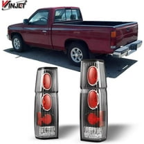 Tail Lights for Nissan 1986-1994 Hardbody D21 SE/1986-1989 1994 XE,1995-1997 Pickup SE XE Lamp Taillights Assembly Driver and Passenger Side,Matte Black Clear Lens