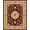 Red, Pattern 1, variant on ODIKA 4'x6' Machine Washable Non-Slip Area Rug, Floral Vine Scroll Oval High Traffic Rug, Red, 666247