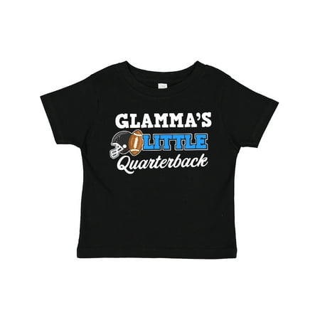 

Inktastic Glammas Little Quarterback with Football and Helmet Boys or Girls Toddler T-Shirt