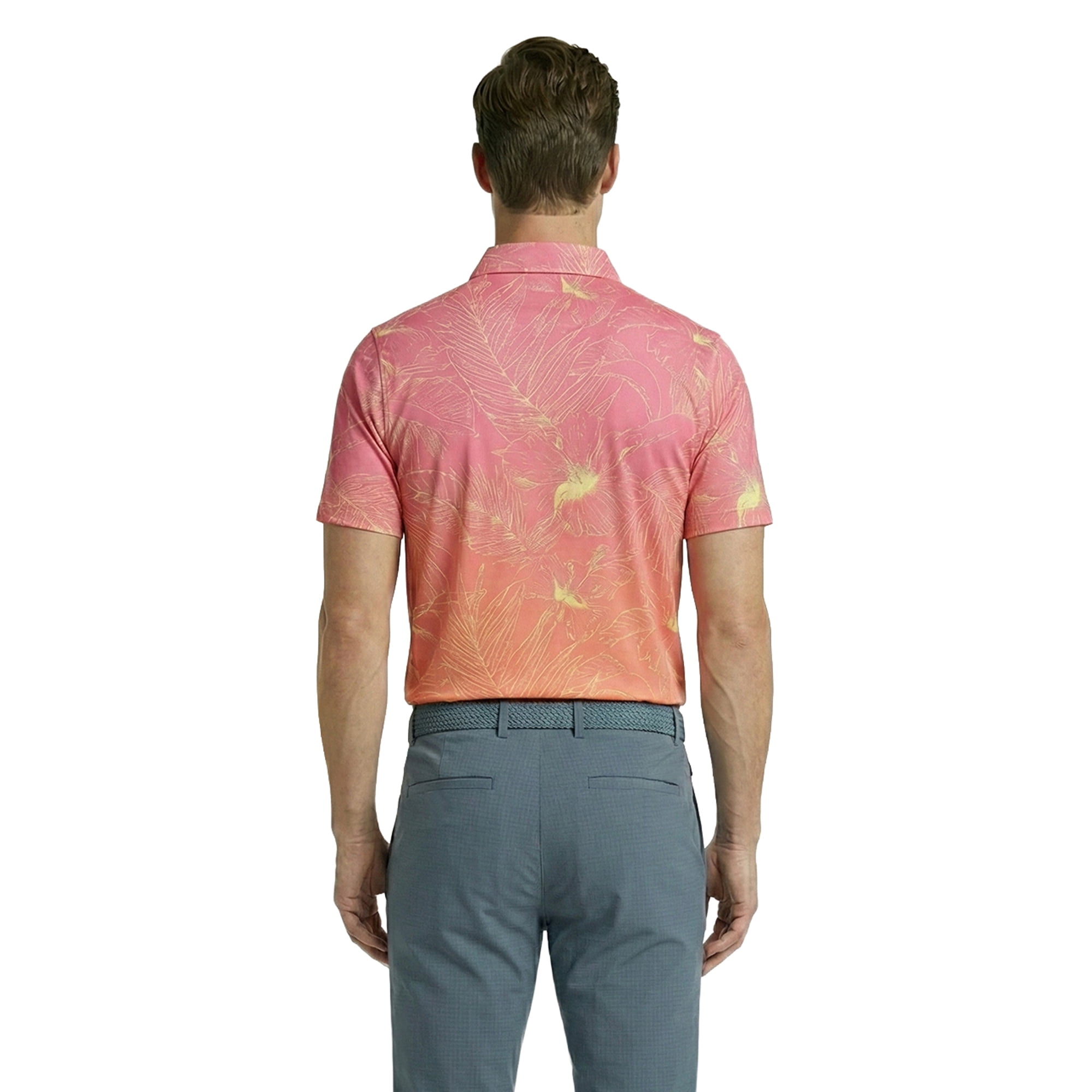 Birdie Bound Men's and Big & Tall Men's Print Polo Golf Shirt, Sizes XS-4XLT