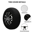 thumbnail image 2 of Naloa colorful mushroom Skull PVC Leather Spare Tire Wheel Cover for Car Truck SUV Camper Trailer Universal Fit many size16 inch, 2 of 6