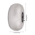 thumbnail image 4 of 9 inch 2x Silver Gray Beach Cart Wheels Inflatable Wheels Replacement Balloon Beach Tire for Camping, 4 of 12