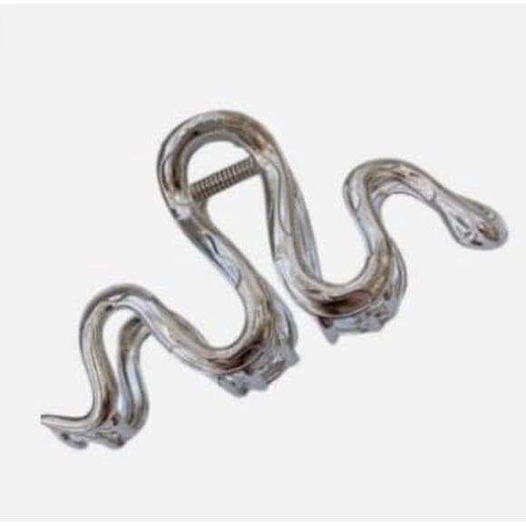 Pinzas para el cabello de serpiente negra de metal para mujeres, pinzas para el cabello para cabello grueso, pasadores góticos para el cabello, accesorios para el cabello acrílico, pinza para el cabel