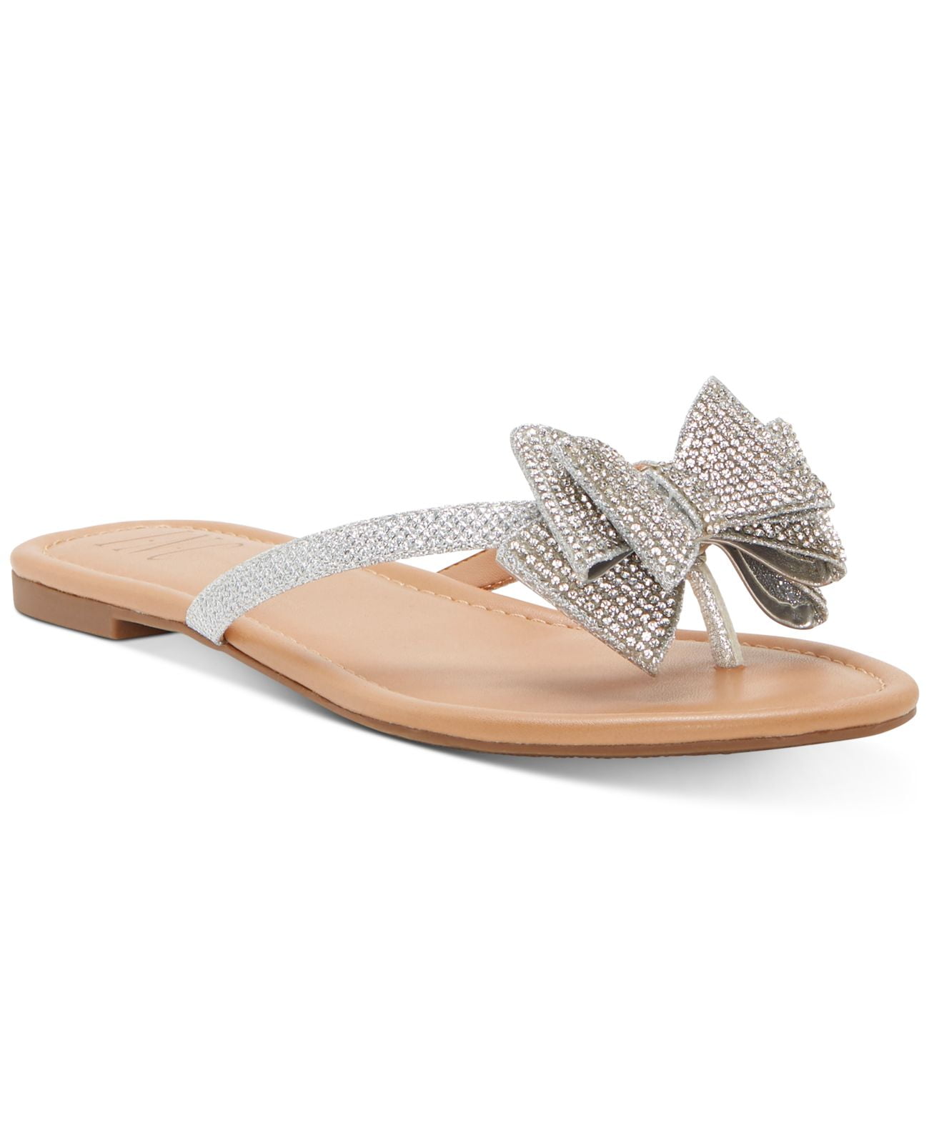 INC International Concepts Womens Mabae Bow Flat Sandals