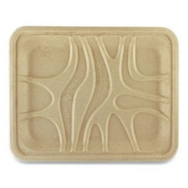 Fiber Trays, 1-Compartment, 9.1 x 7.1 x 0.7, Natural, Paper, 500/Carton Fiber Trays, 1-Compartment, 9.1 x 7.1 x 0.7, Natural, Paper, 500/Carton