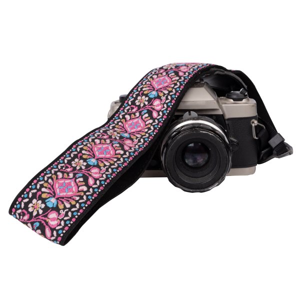 pink camera strap