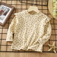 thumbnail image 2 of JUMESG Little Girls Casual Long Sleeve Raglan Sleeve T Shirts Crewneck Tunic Tops Kids Teen Color Block Tee Blouses Autumn Clothes (Yellow,5-6 Years), 2 of 4