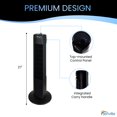 thumbnail image 4 of Senville SENFZ10-19M Oscillating Tower Fan 27", 3 Speed, 60° Oscillation, Compact, 4 of 5