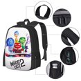 thumbnail image 2 of Yiaed inside out 2 Pattern Carry on Backpack,16.5x12.5x5.5 Personal Item Bag Carry On Backpack Water Resistant Lightweight Daypack, 2 of 6