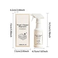 thumbnail image 3 of Wood Cleaning and Degreasing Spray 120ml, For Wooden Furniture Surfaces, Removes Oil Dust and Grime, Brightens Wood Care and Restores Natural Grain, 3 of 8