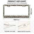 thumbnail image 3 of GZHJMY Leopard Print Animal Cheetah License Plate Frames for Women Men 2 Pcs Personalized Car License Plate Holder with Screw Caps, Round Hole Decorative, 3 of 7