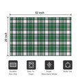 thumbnail image 5 of Green and White Checkered Pattern Washable Non Slip Indoor Door Mat, Decorative Entry Rug for Entrance, Bedroom, Kitchen, Bathroom, 20"x32", 5 of 6