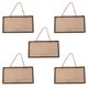 thumbnail image 1 of 5pcs placa de madera sin terminar madera en blanco colgante letrero de madera decoración de café, 1 of 6