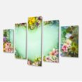 thumbnail image 2 of Vintage Flowers with Heart Shape - Large Floral Canvas Artwork, 2 of 3