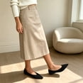 thumbnail image 2 of SuTry Women's Pointed Toe Flats V-Cut Slip On Minimalist Matte Fabric Lightweight Breathable Comfortable Office Commuter Daily Wear Shoes Outerwear(37), 2 of 8