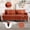 Dark Orange, variant on Newest Mid Century Modern Chenille Loveseat for Small Space & Apartment, with Thick Removable Cushion and Wood Feet, Beige