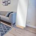 thumbnail image 2 of Miangastore Floor Mirror Base 1Set Natural Wood Rectangular Anti-slip Stable Luxury Minimalist Design Adults, 2 of 8