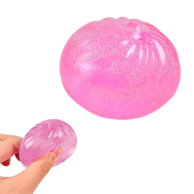 Glitter Dumpling, Giant Glitter Dumpling Squishies Box, Cute Anxiety Relief Soft Decompression Dough, Easter Basket Stuffers