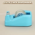 thumbnail image 3 of Dispensador de cinta de 2 piezas para escritorio, dispensador de cinta pequeño y lindo para escritorio de oficina, azul claro y púrpura, 3 of 6