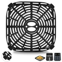 Air fryer Grill Pan for Purify 4QT Air Fryer, Upgrade 8×8 IN Air Fryer Replacement Parts Grill Plate Crisper Plate Accessories Tray Rack for Holstein Housewares 4.4QT Green Life 4.5QTAir