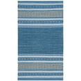 thumbnail image 6 of SAFAVIEH Montauk Jobeth Striped Cotton Area Rug, Blue/Grey, 9' x 12', 6 of 8
