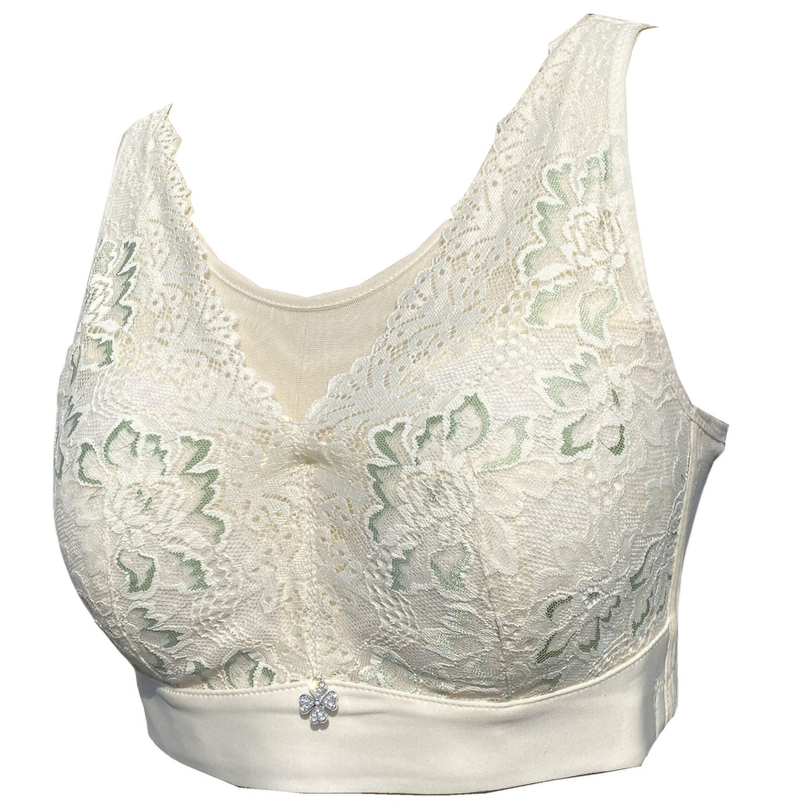 BIMEI Women Mastectomy Bra Breast Prosthesis with Pockets Wirefree Comfort Everyday Bra 2425,Beige,40B/C/D/E