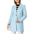 thumbnail image 5 of MODA NOVA Juniors Classic Notched Lapel Long Sleeves Long Overcoat, 5 of 6