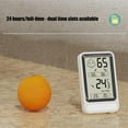 thumbnail image 4 of hejhncii Wall Mount Mini Hygrometer Thermometers With High Low Memory And Clear Backlit Screen Strong Magnets for Home Office, 4 of 11