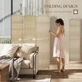 thumbnail image 4 of HOMCOM 6 Ft Folding Room Divider, Privacy Screen for Home Office Bedroom, 4 of 10