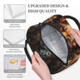 thumbnail image 3 of Fotbe Floral Fox Bolsa de Almuerzo con Estampado, Lonchera Aislada, Contenedor de Comida Reutilizable Tipo Cooler a Prueba de Fugas, 3 of 6