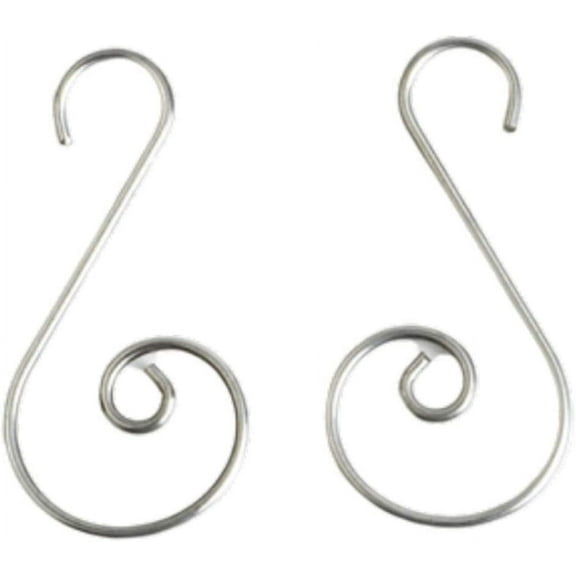 S-Shaped Hook Decorative Hook 100 Pcs Christmas Ornamnet Hooks Multifunctional S Shaped Hooks Hangers for Christmas Tree Flowers Balls Decoration Silver Wreath Hanger Multifunctional Hook