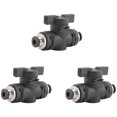 thumbnail image 1 of 4mm Push Connect Valve 4mm Quick Connect Valve Tube Fittings 3 Pcs, 1 of 5
