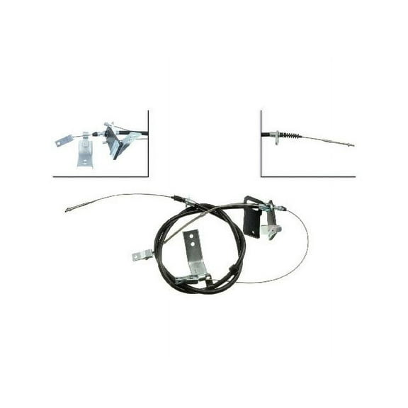 Parking Brake Cable - Compatible with 1986 - 1994 Nissan D21 4WD Extended Cab Pickup 3.0L V6 1987 1988 1989 1990 1991 1992 1993