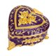 thumbnail image 5 of Joyero en forma de corazón único y versátil para guardar aretes y joyas. Oro rosa morado, 5 of 9