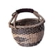 thumbnail image 5 of Canasta tejida de hierba marina que transporta cesta portátiles decorativos decorativos canasta de compras Organizador de almacenamiento para el hogar Negro, 5 of 8