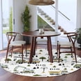 thumbnail image 3 of Round Area Rugs Collection 5 Ft, Cartoon Tractor Non-Slip Residential Carpet, Cute Digger Shovel Truck Country Car Indoor Crawling Mats Runner Rugs for Living Room/Dining Room/Bedroom, 3 of 8