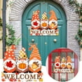 thumbnail image 1 of Hbdhejl Dwarf Autumn Hanging Sign Day Fall Welcome Doorplate Decorative Wooden Hanging Sign, 1 of 7