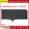 thumbnail image 2 of New Laptop A2179 Keyboard for Macbook Air 13" A2179 Keyboard Replacement US UK RU FR SP IT GER Layout EMC 3302 EU-Russian, 2 of 5