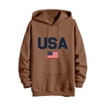 thumbnail image 6 of Yertdoel Hoodies for Men Drawstring USA Graphic Print Long Sleeve Hooded Sweatshirt Stylish Warm Casual Pullover Top with Pocket, 6 of 7