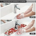 thumbnail image 6 of Coolnut Strawberry Pattern Sink Faucet Mat for Kitchen,Sink Splash Guard Behind Faucet, Kitchen Faucet Absorbent Mat,Microfiber Cloth Faucet Mat (2 Pack,30×5.5in) Home Decor, 6 of 7