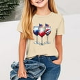 thumbnail image 2 of Taqqpue Kid 4th of July T-Shirts Boys Girls American Flag Shirt Patriotic Top Short Sleeve Crew Neck Tees for Girls Boys 2-13 Years, 2 of 4