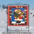 thumbnail image 3 of Toland Home Garden Santa Bear Quilt Christmas Flag Double Sided 28x40 Inch, 3 of 5