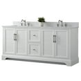 thumbnail image 3 of Vanity Art 72 x 22 x 34 in. Double Sink Bathroom Vanity with Quartz Top & Backsplash, White, 3 of 10