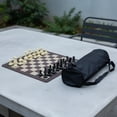 thumbnail image 4 of Rushawy Chess game Faux Wood Grain Rubber Mat Chess Board  Travel Board Game for Beginners, Students, Tournaments, School Organizations, 4 of 9