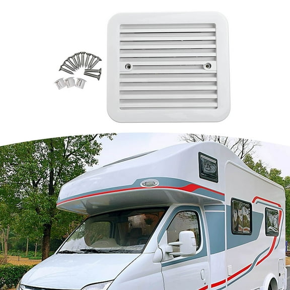 12V Silent Fan for RVs and For boats with Rainproof Grille Easy Installation
