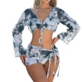 thumbnail image 2 of Wancir Women's Bikini Sets Women's Fashion Sexy Open Back High Elastic Bikini Dress Swimwear, 2 of 9