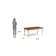 thumbnail image 6 of Homestyles Monarch Wood Dining Table in Off White with 18" Leaf Extension seats upto 6, 6 of 22