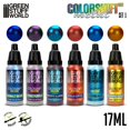 thumbnail image 2 of Green Stuff World ColorShift Chameleon Metal Paint Set 1, 6×17ml Dropper Acrylic Paints for Beginner & Pro Miniature Painters, 2 of 4