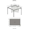 thumbnail image 4 of Sojag Dakota 8 x 8 x 7 ft Dark Brown Curtains for Gazebo, Polyester, 4 of 6